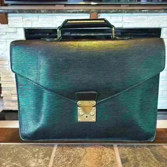 Vintage Louis Vuitton Epi Serviette Ambassadeur Leather Briefcase - Picture 1 of 16